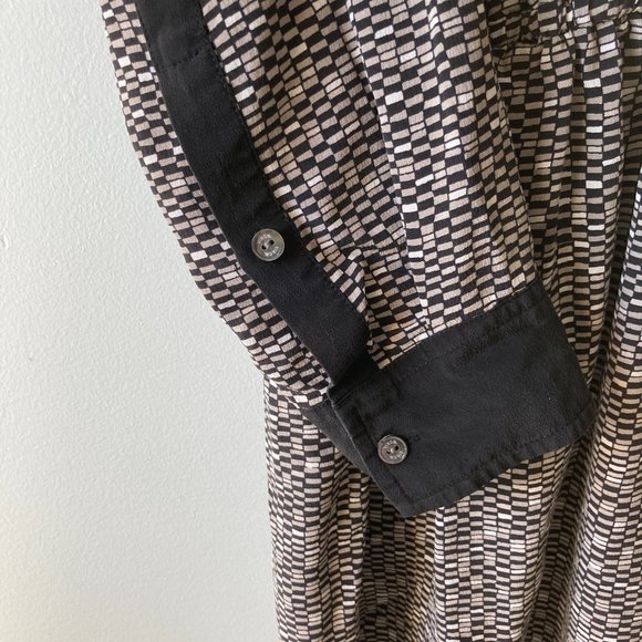 VINCE Silk Drawstring Hi-Lo Shirtdress SMALL - Picture 8 of 13